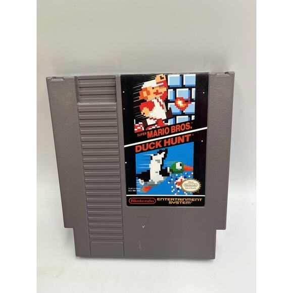 Super Mario Bros & Duck Hunt Nintendo NES Game - Good Condition - Picture 1 of 6